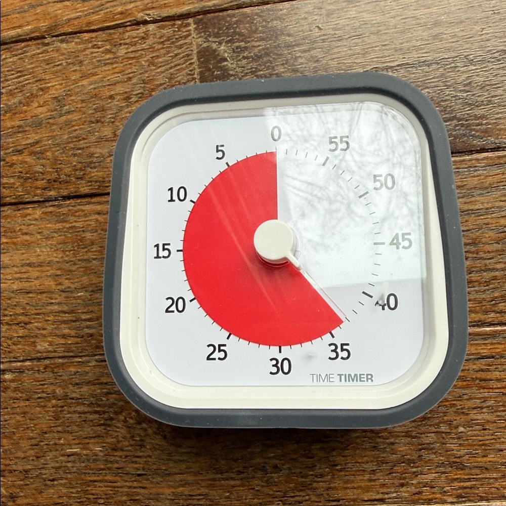 AMAZING TIME TIMER MOD: 60 Minute Visual Timer; RED ELAPSED TIME